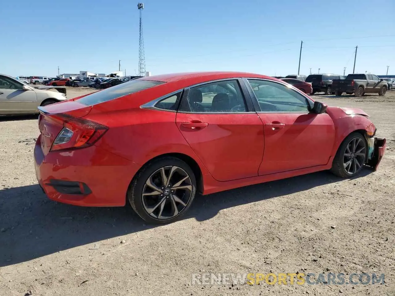3 Photograph of a damaged car 2HGFC2F88KH578244 HONDA CIVIC 2019