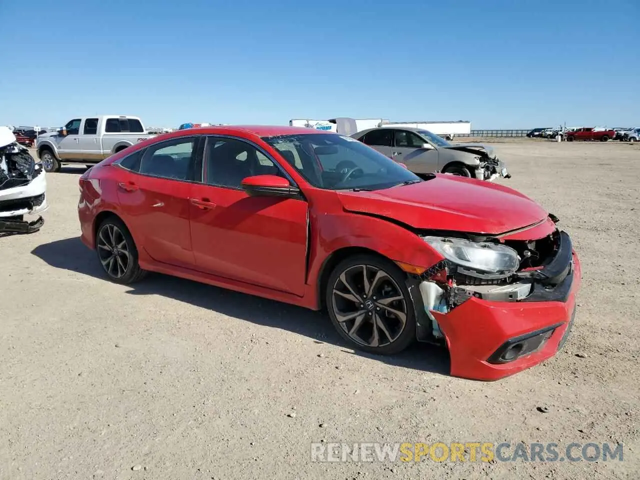 4 Photograph of a damaged car 2HGFC2F88KH578244 HONDA CIVIC 2019