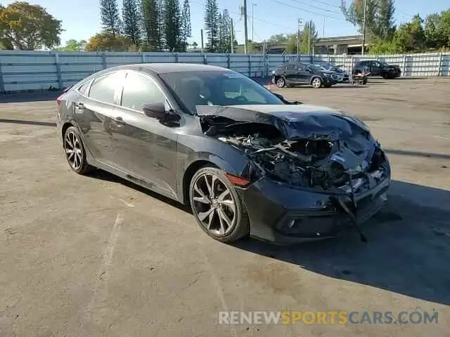 10 Photograph of a damaged car 2HGFC2F88KH600324 HONDA CIVIC 2019