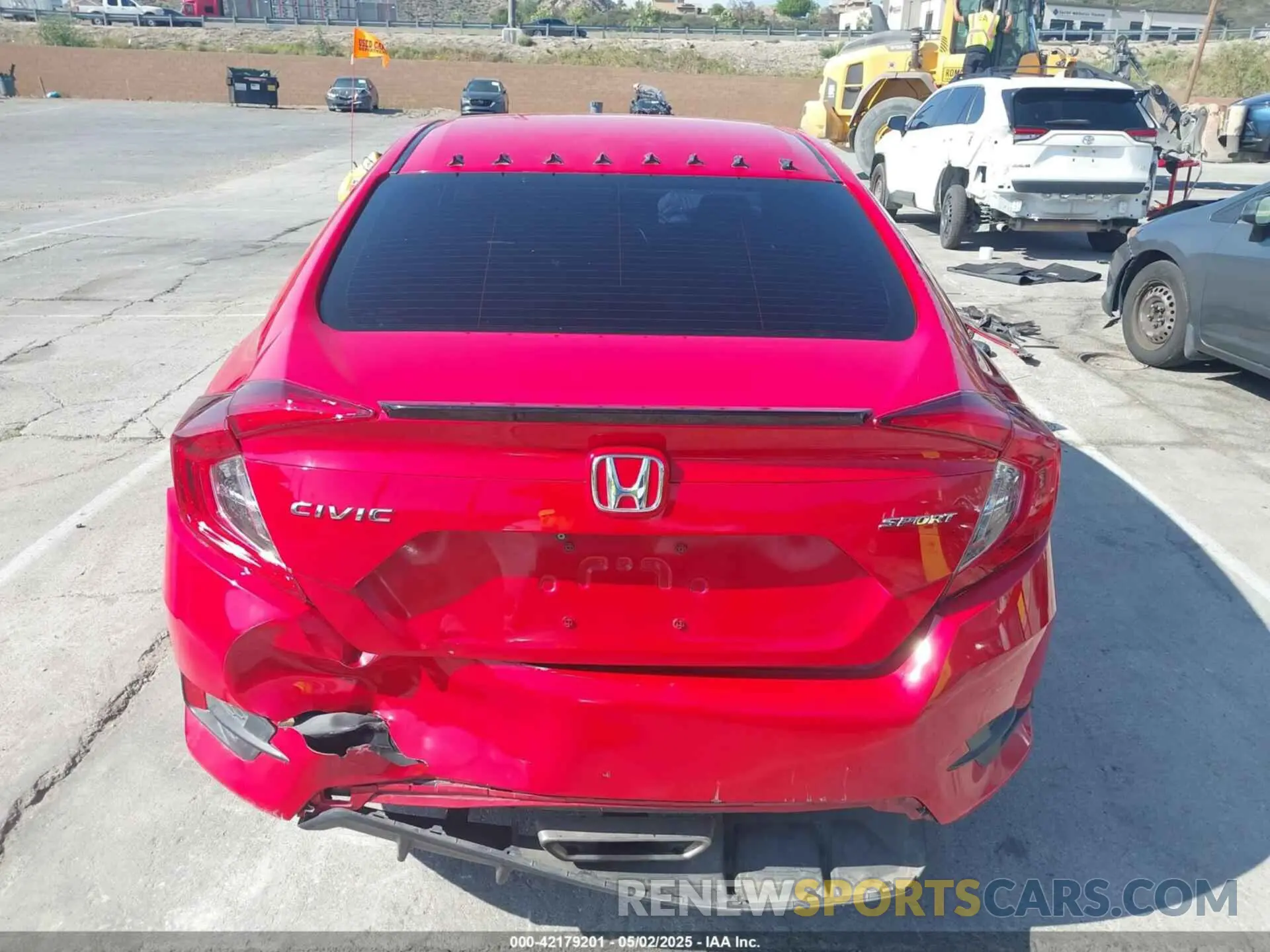 16 Photograph of a damaged car 2HGFC2F89KH525648 HONDA CIVIC 2019
