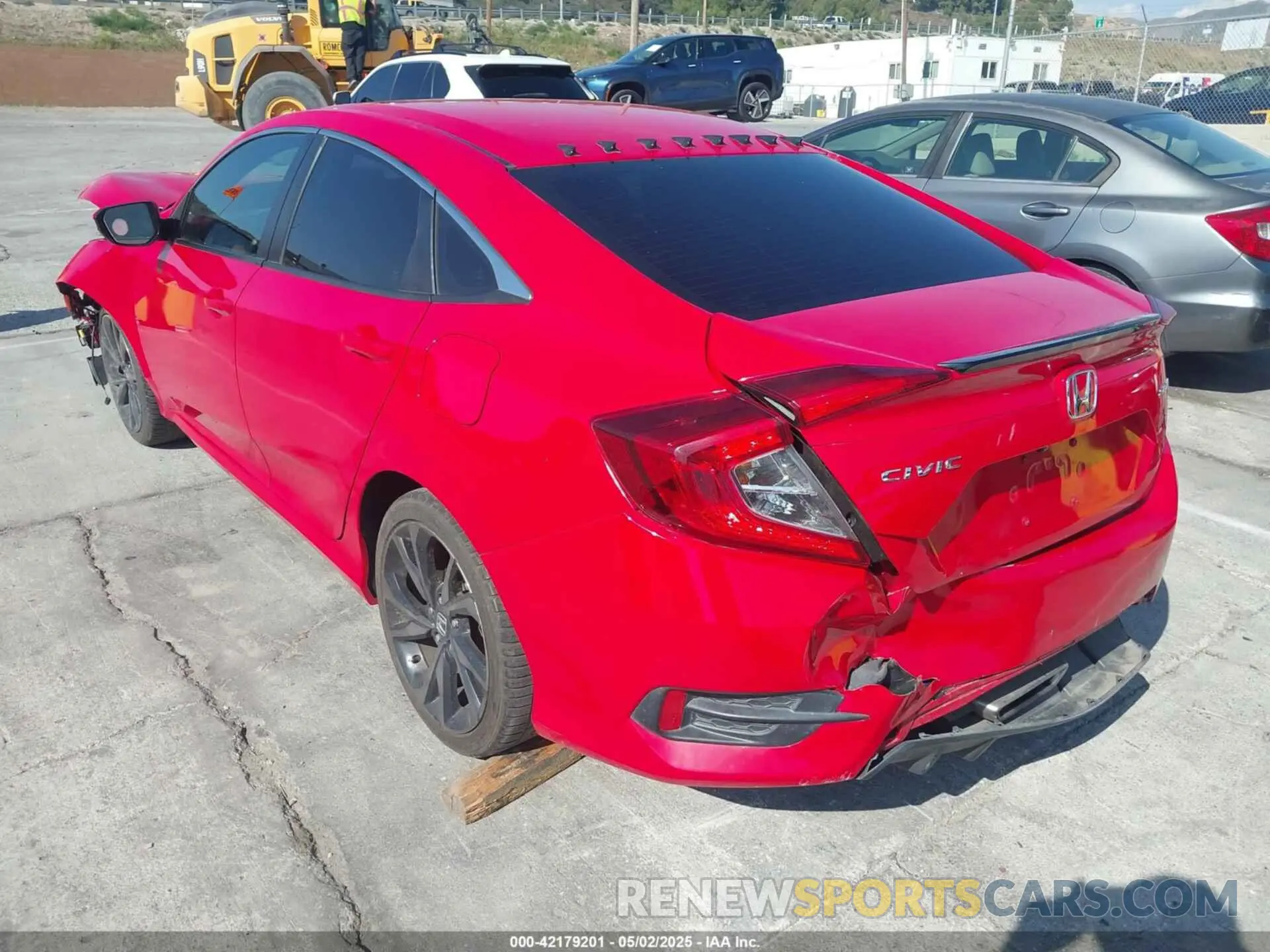 3 Photograph of a damaged car 2HGFC2F89KH525648 HONDA CIVIC 2019