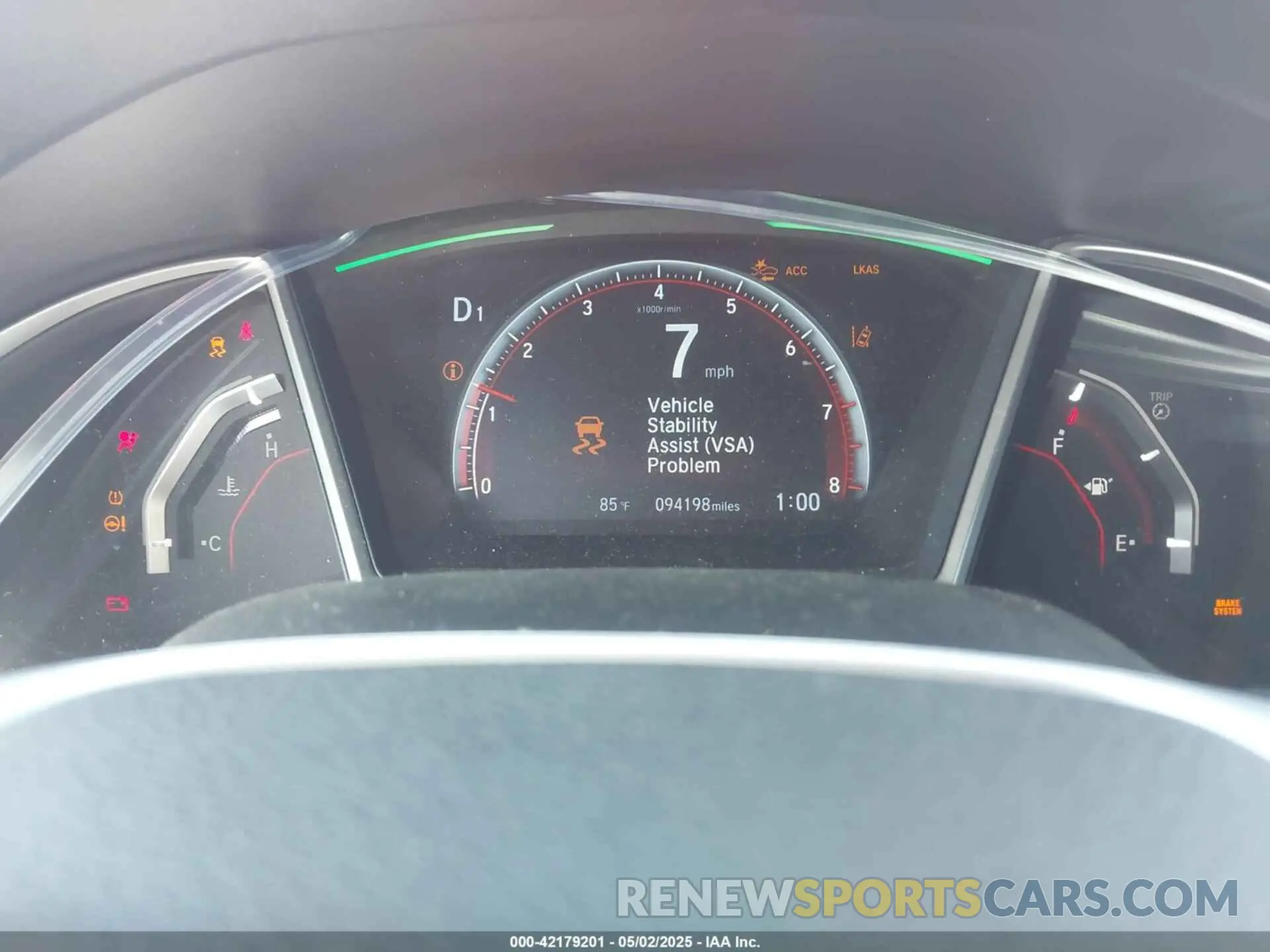 7 Photograph of a damaged car 2HGFC2F89KH525648 HONDA CIVIC 2019