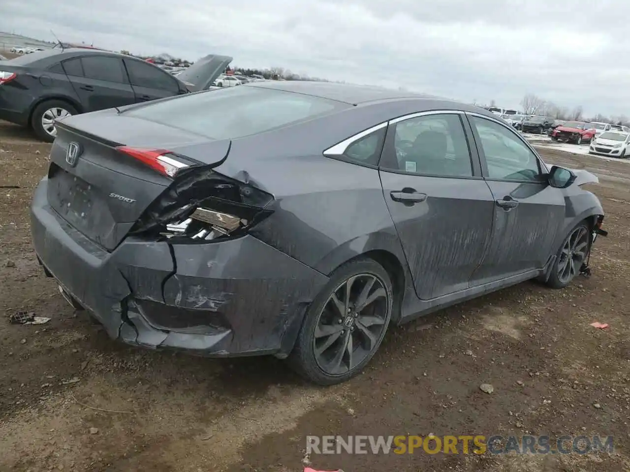 3 Photograph of a damaged car 2HGFC2F89KH584621 HONDA CIVIC 2019