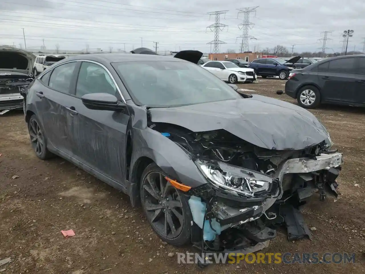 4 Photograph of a damaged car 2HGFC2F89KH584621 HONDA CIVIC 2019