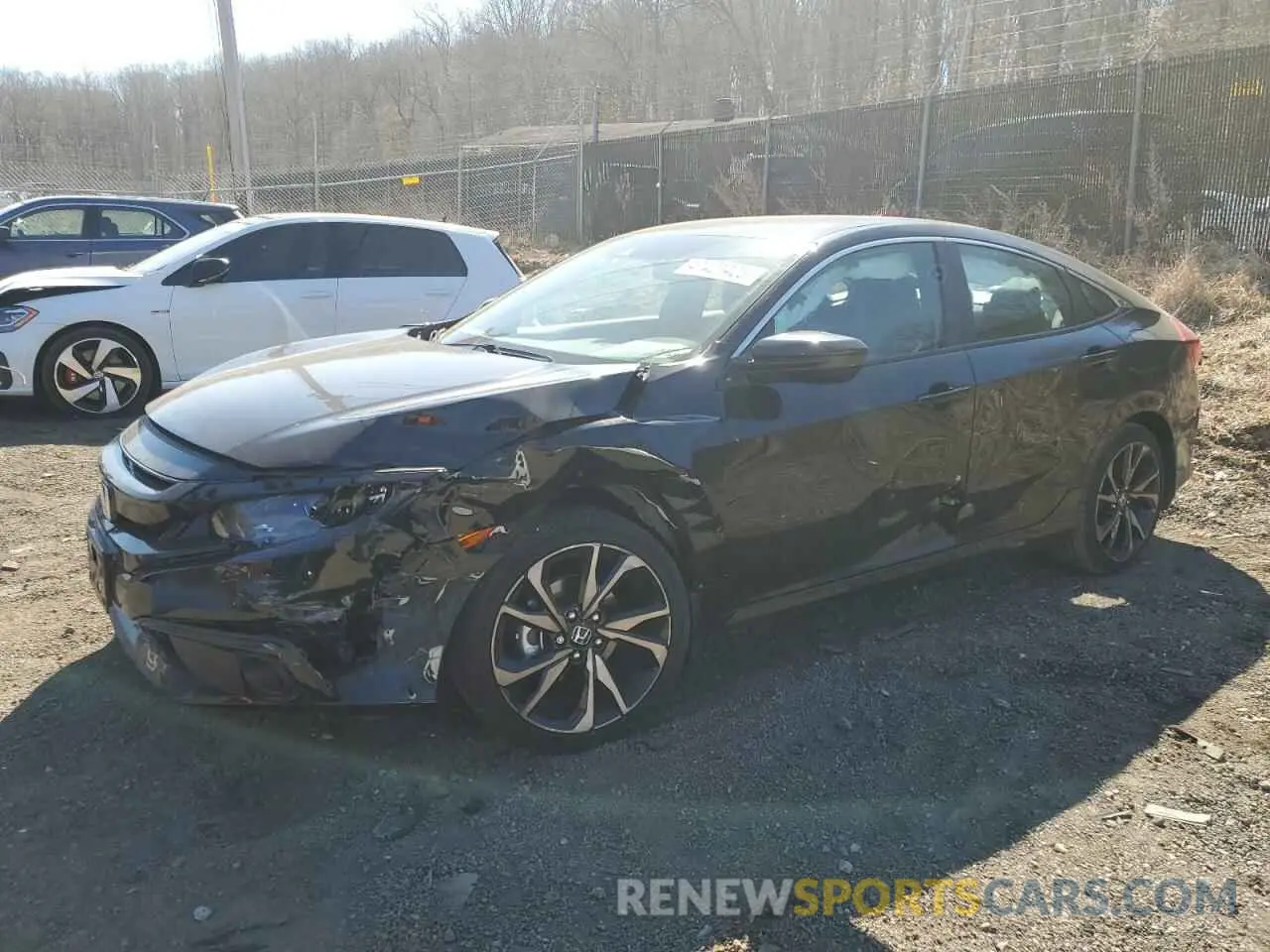 1 Photograph of a damaged car 2HGFC2F89KH594968 HONDA CIVIC 2019