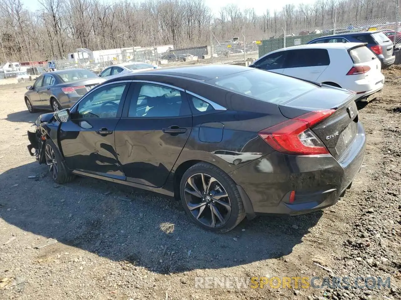 2 Photograph of a damaged car 2HGFC2F89KH594968 HONDA CIVIC 2019