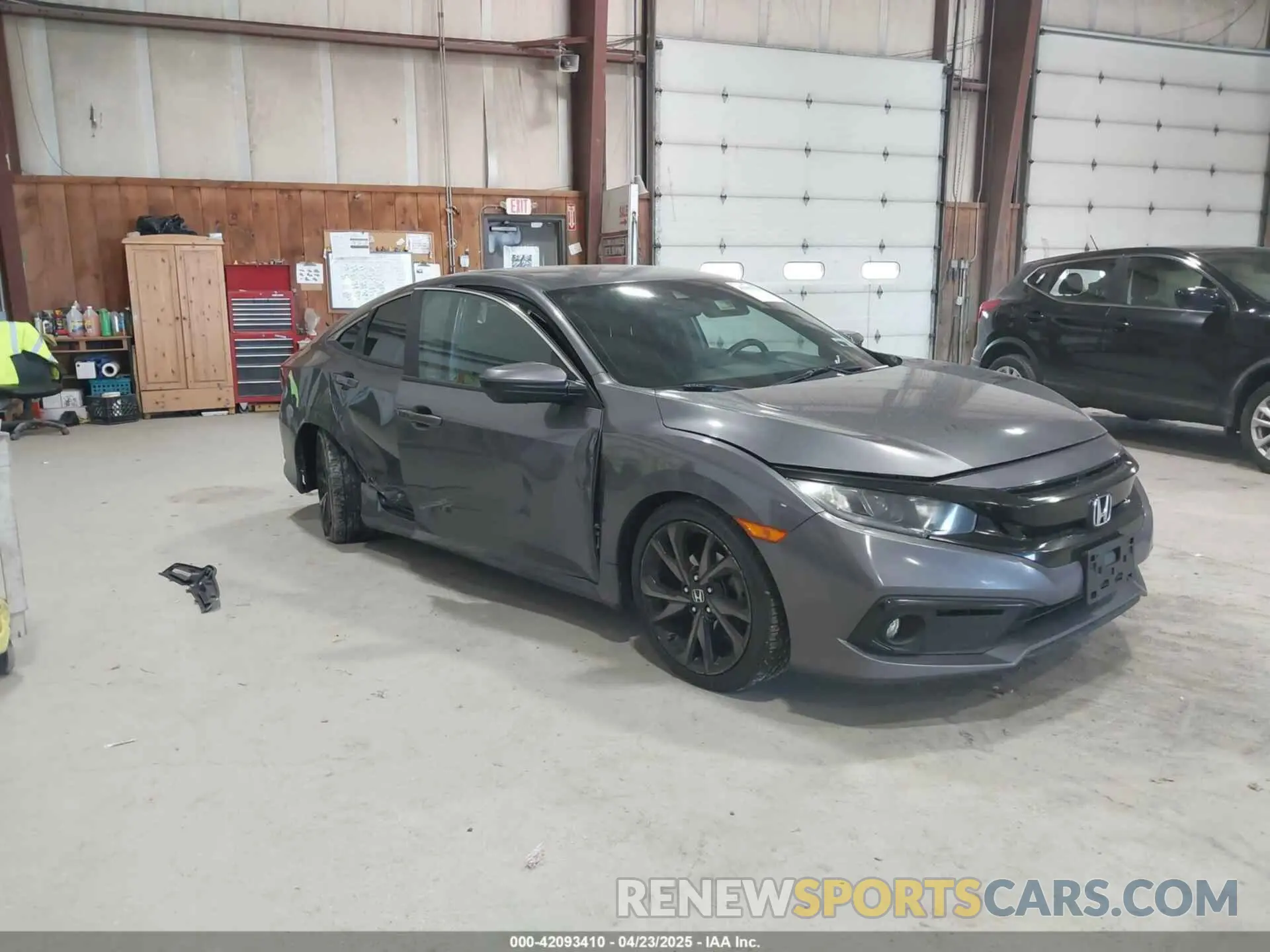 1 Photograph of a damaged car 2HGFC2F89KH601708 HONDA CIVIC 2019