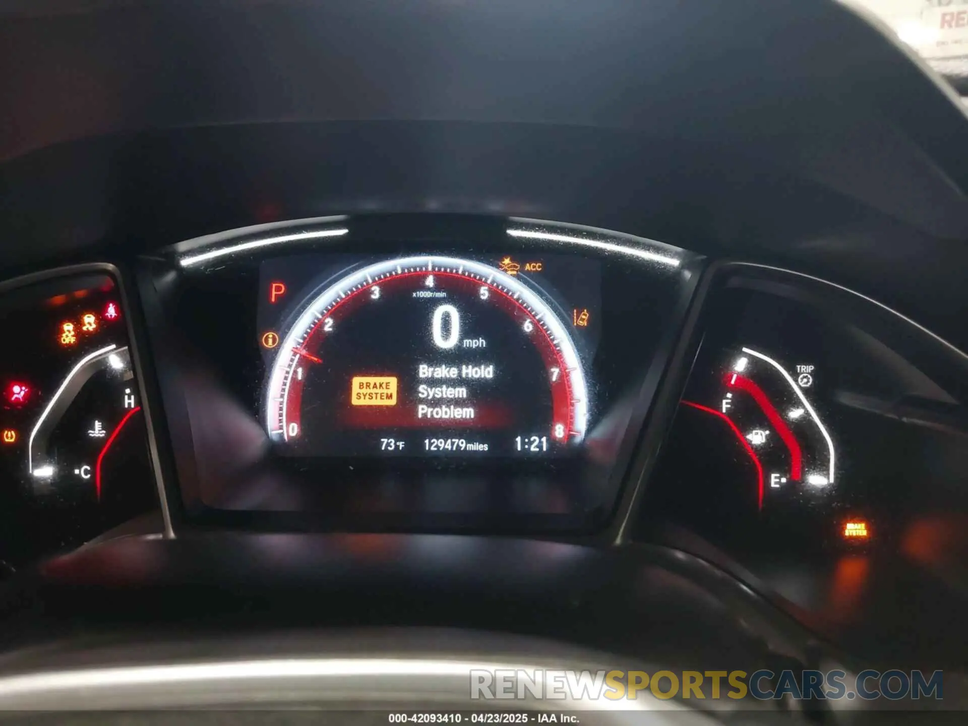 7 Photograph of a damaged car 2HGFC2F89KH601708 HONDA CIVIC 2019