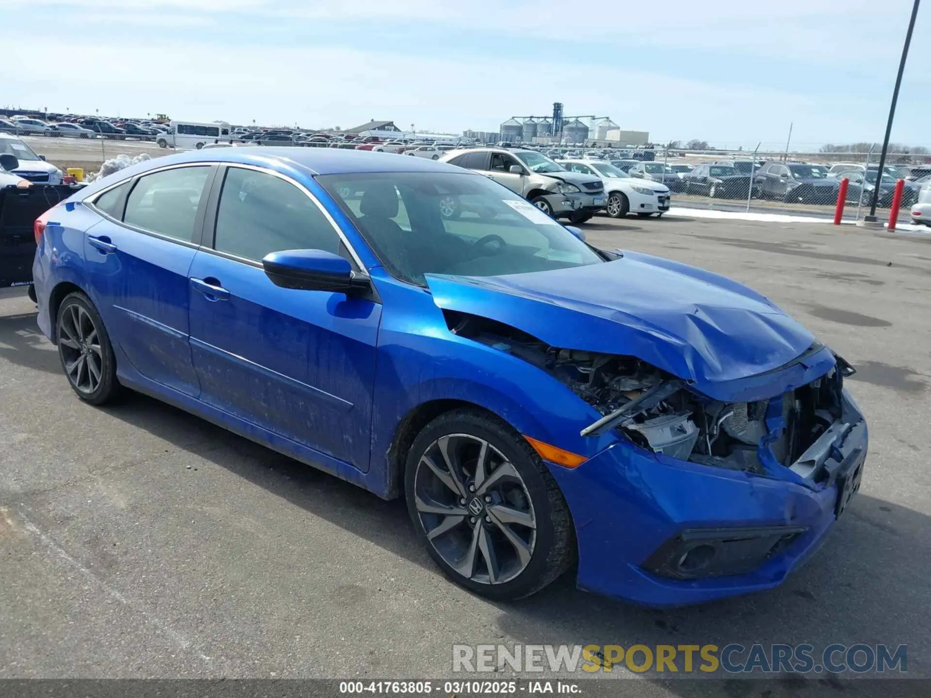 1 Photograph of a damaged car 2HGFC2F8XKH511399 HONDA CIVIC 2019