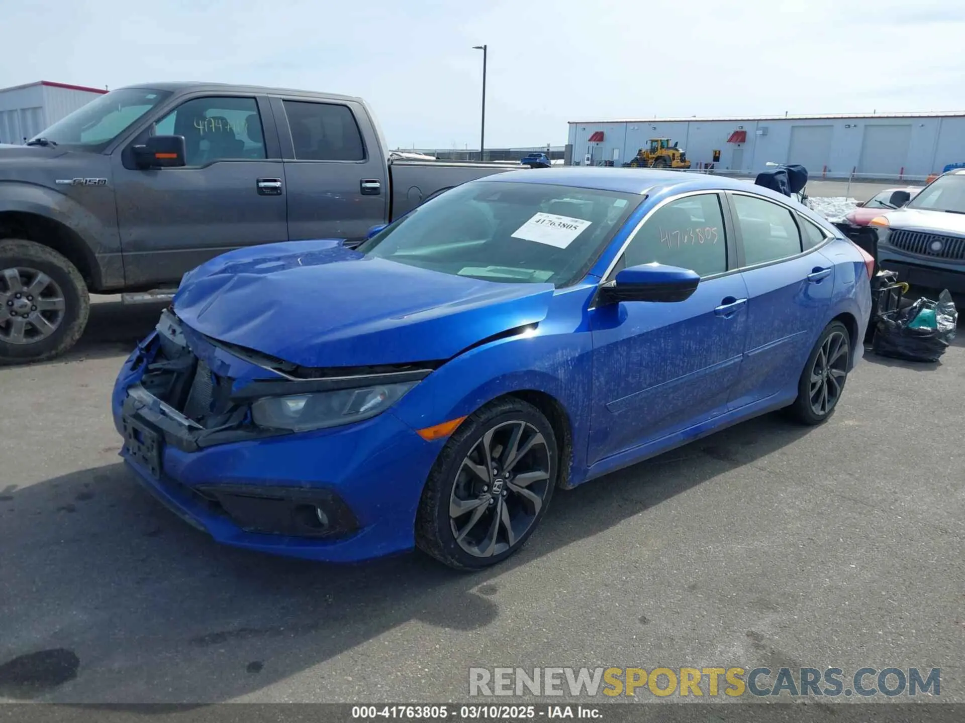 2 Photograph of a damaged car 2HGFC2F8XKH511399 HONDA CIVIC 2019