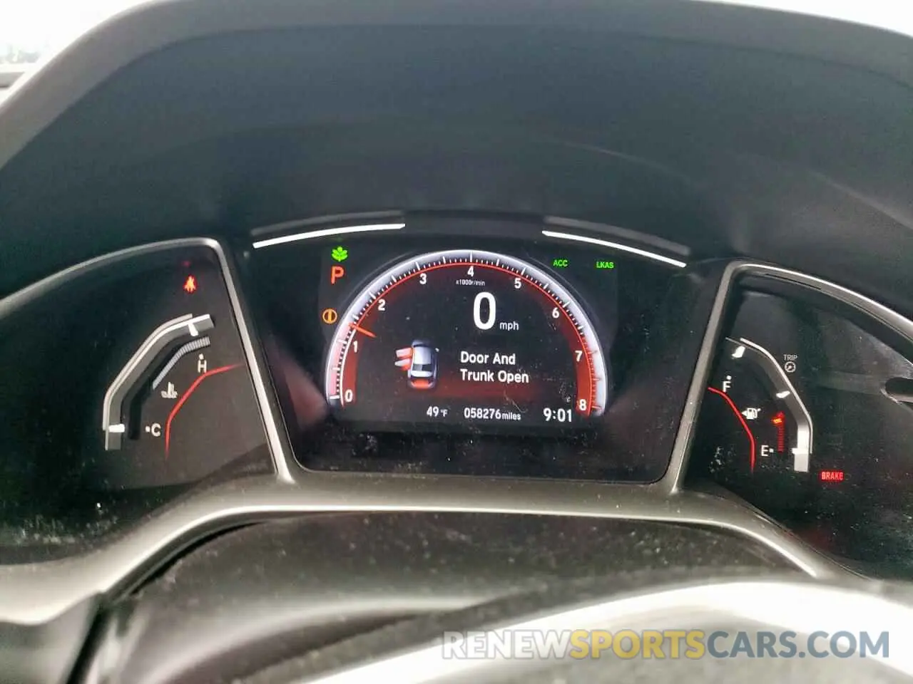 9 Photograph of a damaged car 2HGFC2F8XKH577001 HONDA CIVIC 2019