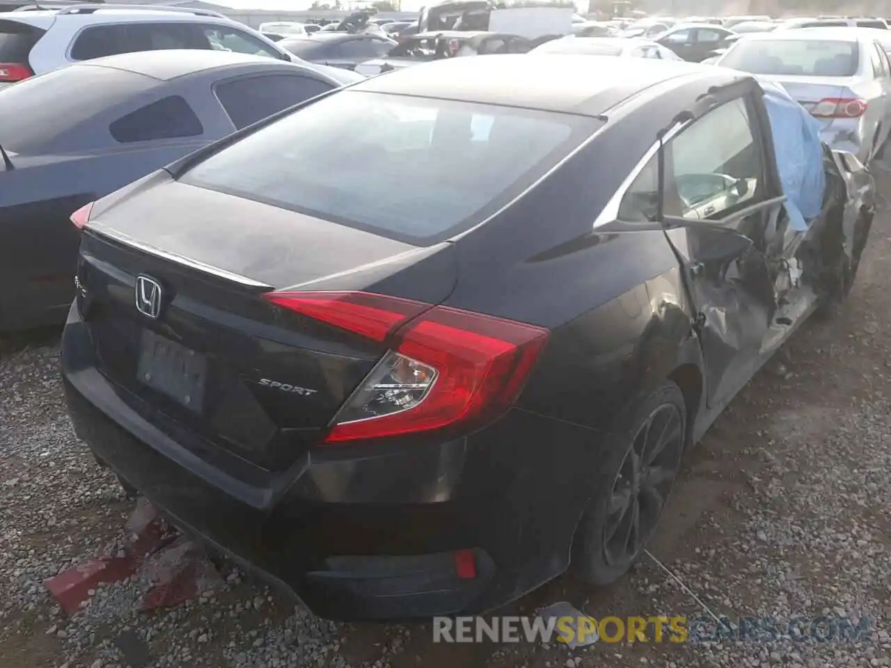 3 Photograph of a damaged car 2HGFC2F8XKH582795 HONDA CIVIC 2019