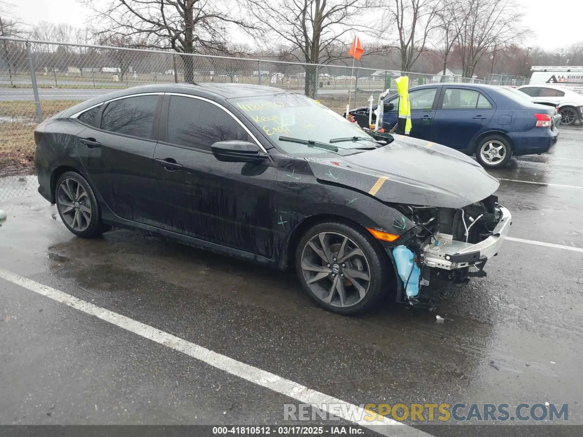 1 Photograph of a damaged car 2HGFC2F8XKH590993 HONDA CIVIC 2019