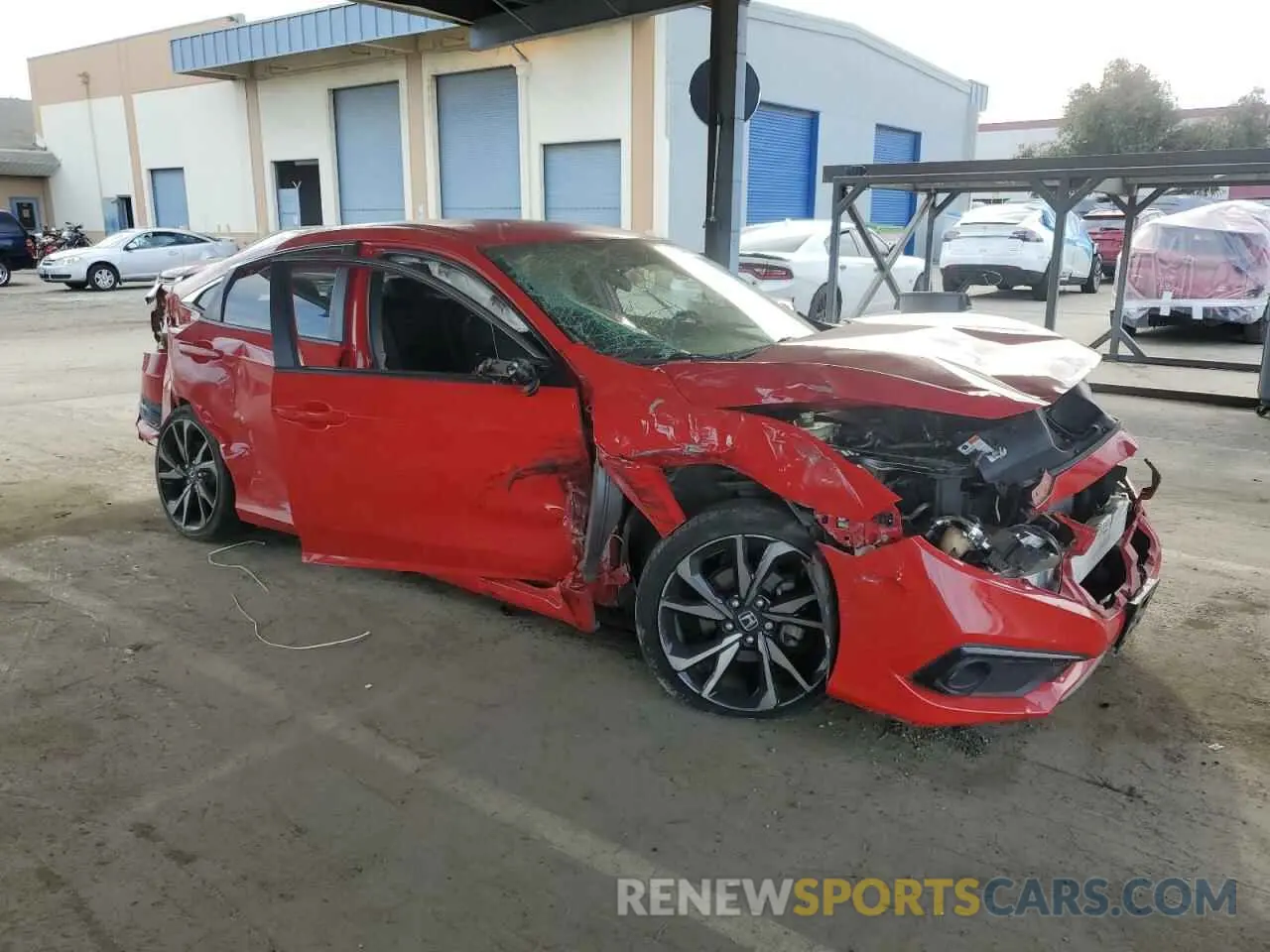4 Photograph of a damaged car 2HGFC2F8XKH597619 HONDA CIVIC 2019