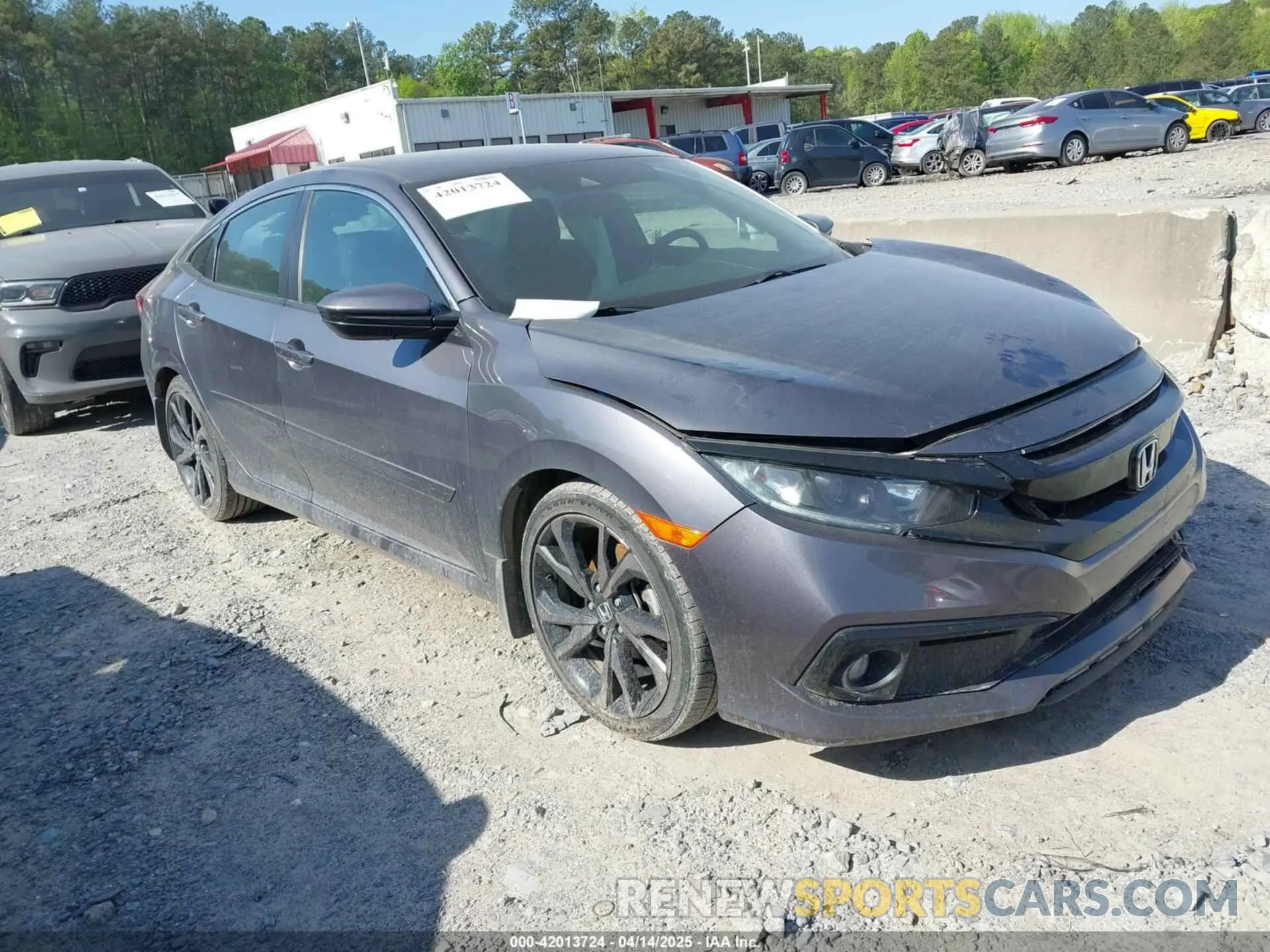 1 Photograph of a damaged car 2HGFC2F8XKH598141 HONDA CIVIC 2019