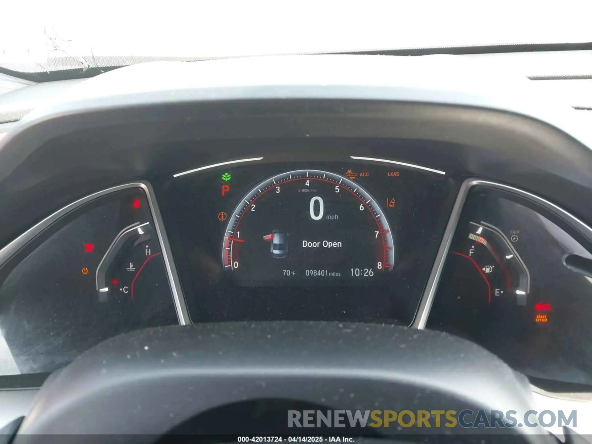 7 Photograph of a damaged car 2HGFC2F8XKH598141 HONDA CIVIC 2019