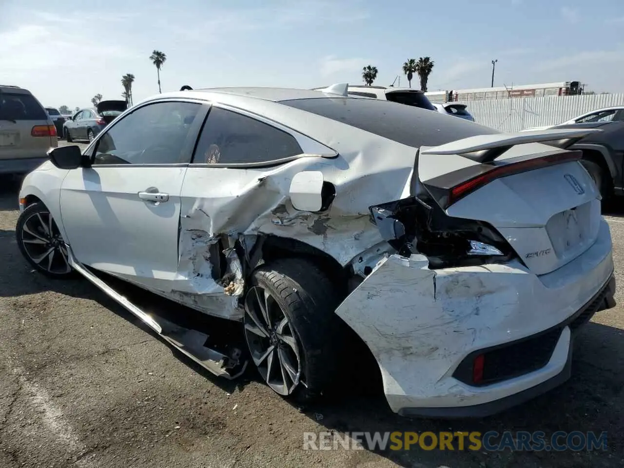 2 Photograph of a damaged car 2HGFC3A56KH751486 HONDA CIVIC 2019
