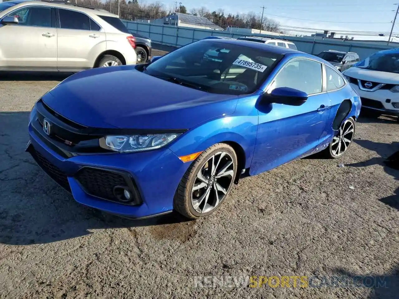 1 Photograph of a damaged car 2HGFC3A56KH755506 HONDA CIVIC 2019