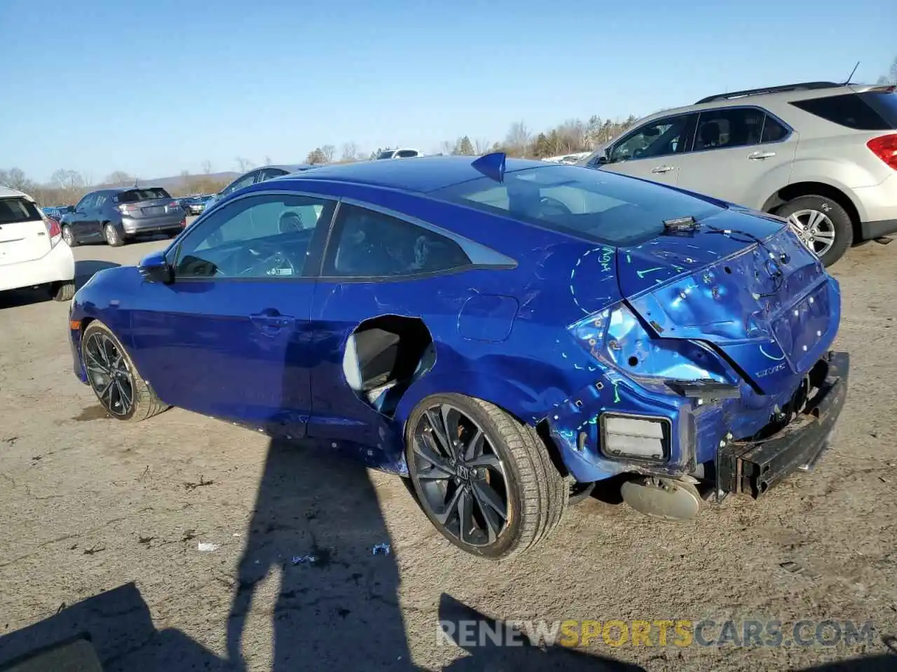 2 Photograph of a damaged car 2HGFC3A56KH755506 HONDA CIVIC 2019