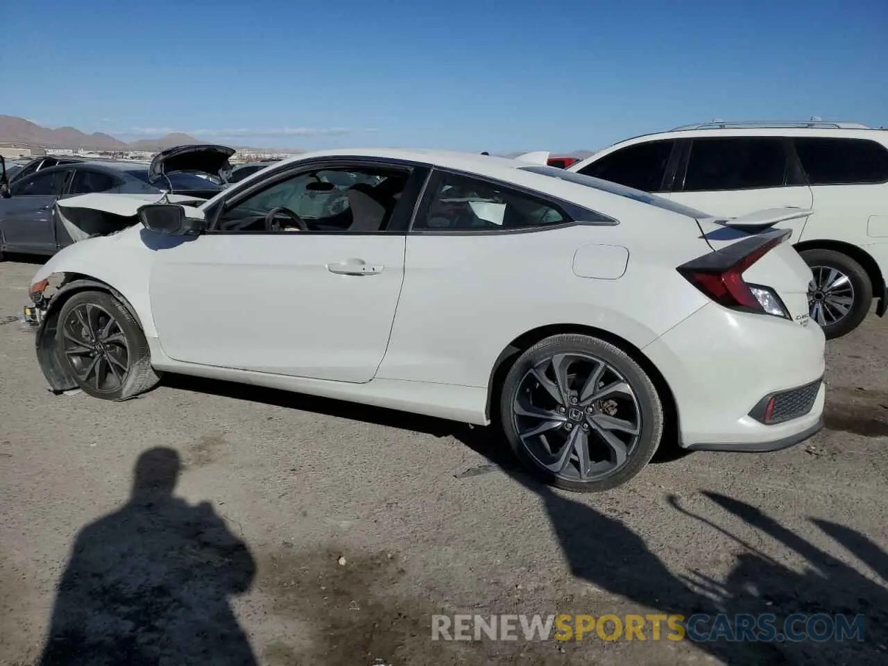 2 Photograph of a damaged car 2HGFC3A57KH753487 HONDA CIVIC 2019