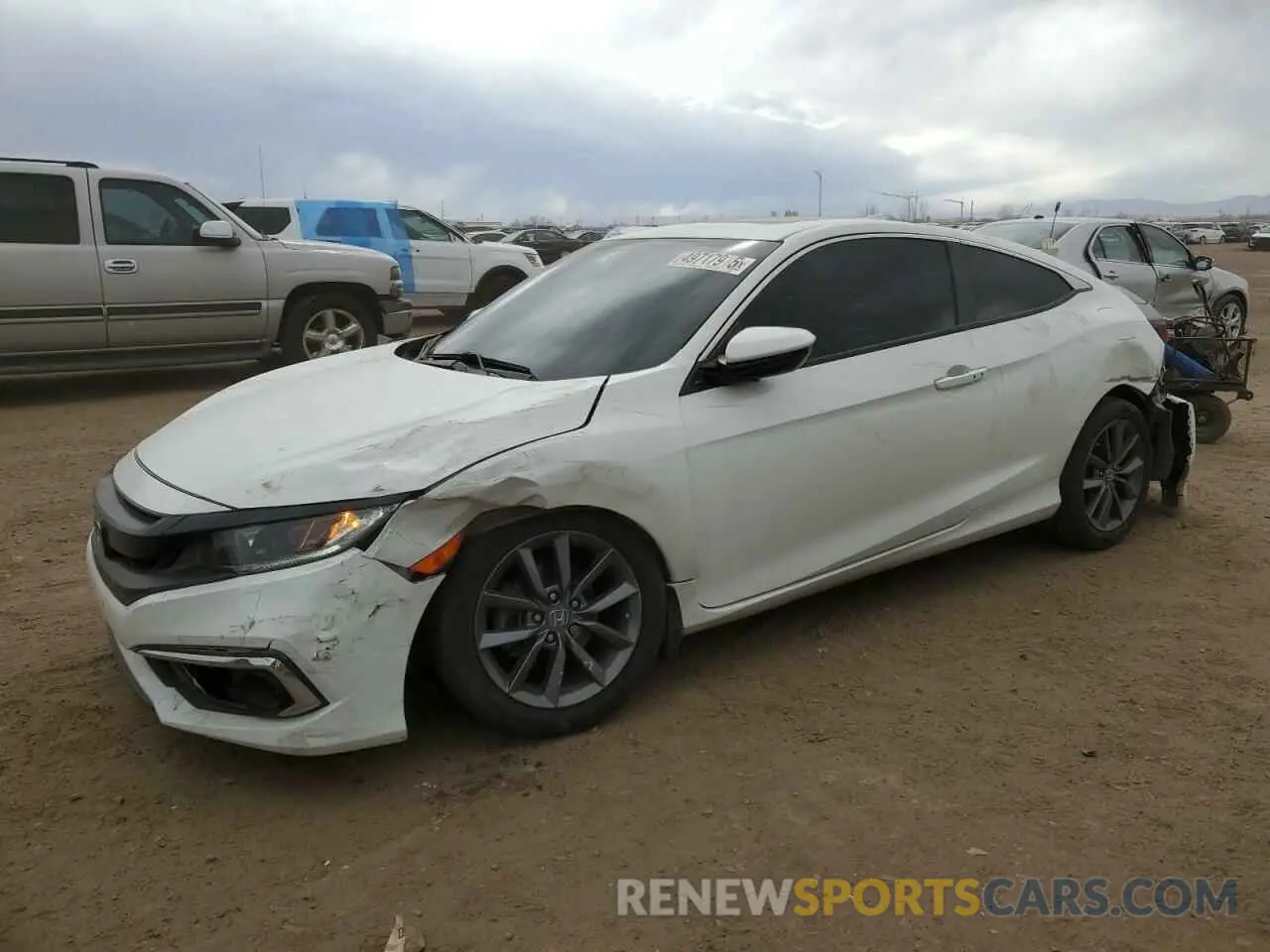 1 Photograph of a damaged car 2HGFC3B30KH350285 HONDA CIVIC 2019