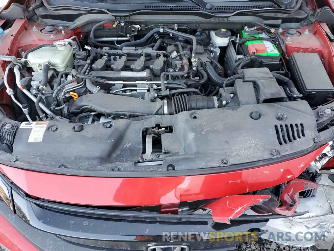 11 Photograph of a damaged car 2HGFC3B30KH353901 HONDA CIVIC 2019