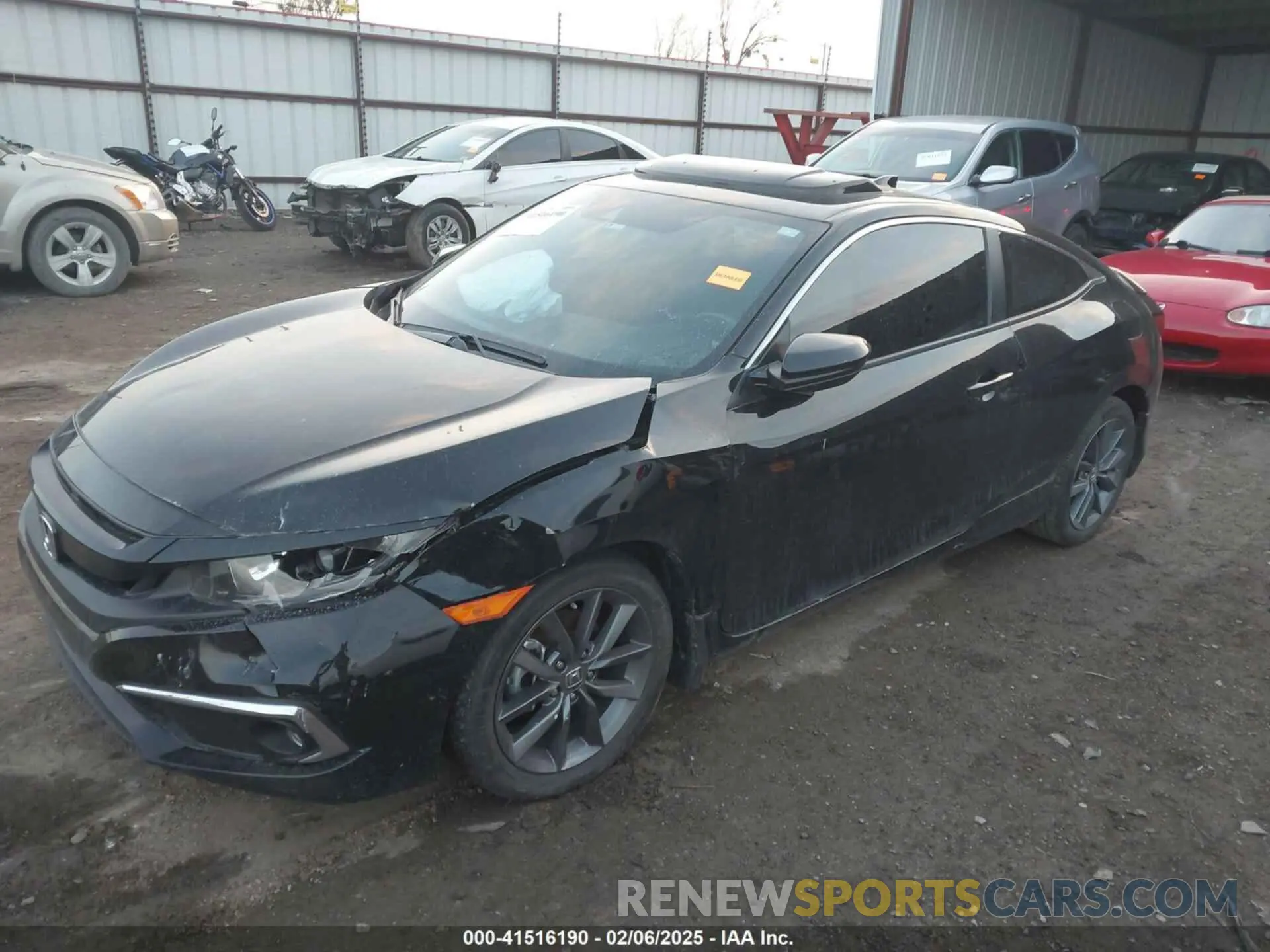 2 Photograph of a damaged car 2HGFC3B33KH356212 HONDA CIVIC 2019