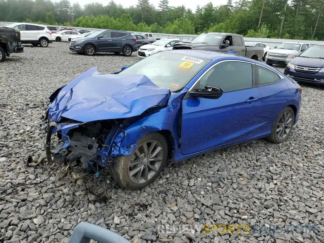 1 Photograph of a damaged car 2HGFC3B33KH356338 HONDA CIVIC 2019