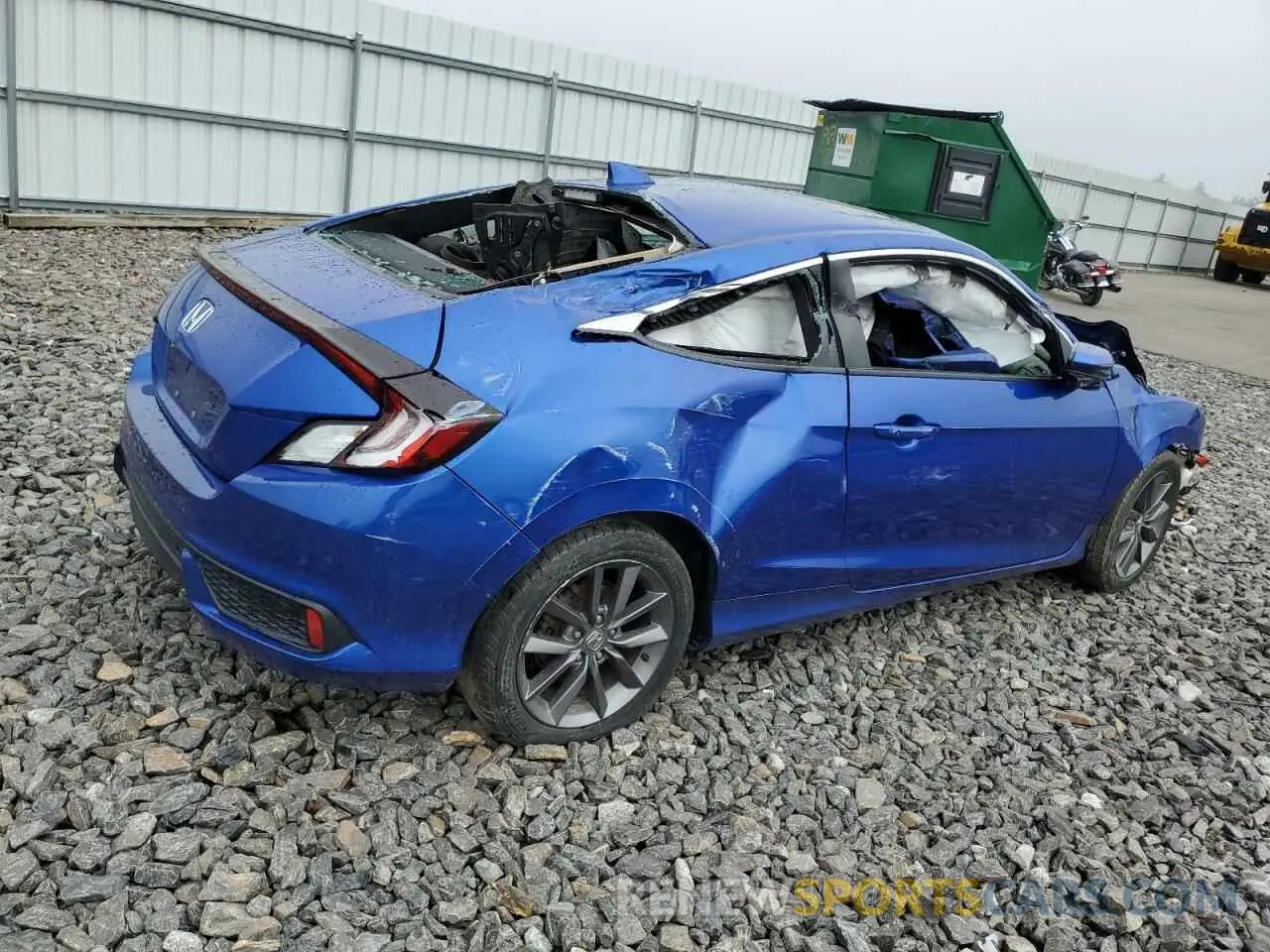 3 Photograph of a damaged car 2HGFC3B33KH356338 HONDA CIVIC 2019