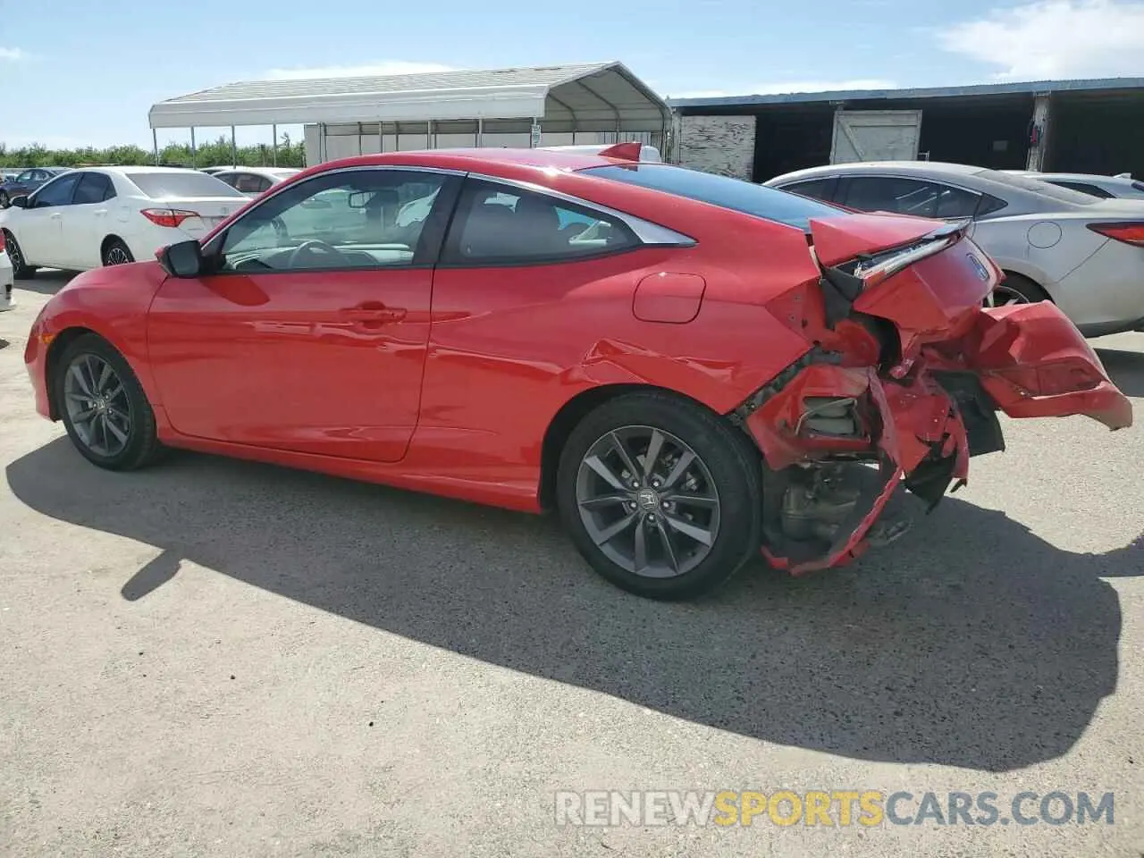 2 Photograph of a damaged car 2HGFC3B36KH350565 HONDA CIVIC 2019