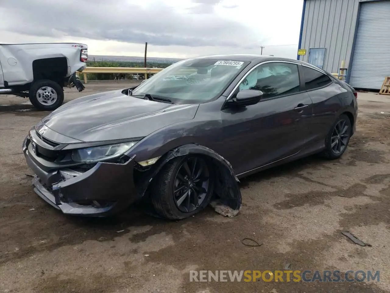 1 Photograph of a damaged car 2HGFC3B36KH352364 HONDA CIVIC 2019