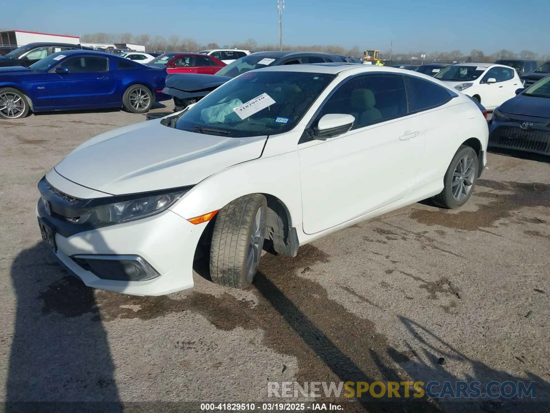 2 Photograph of a damaged car 2HGFC3B36KH357449 HONDA CIVIC 2019