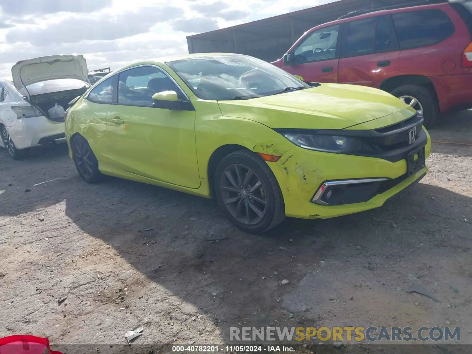 1 Photograph of a damaged car 2HGFC3B37KH355208 HONDA CIVIC 2019
