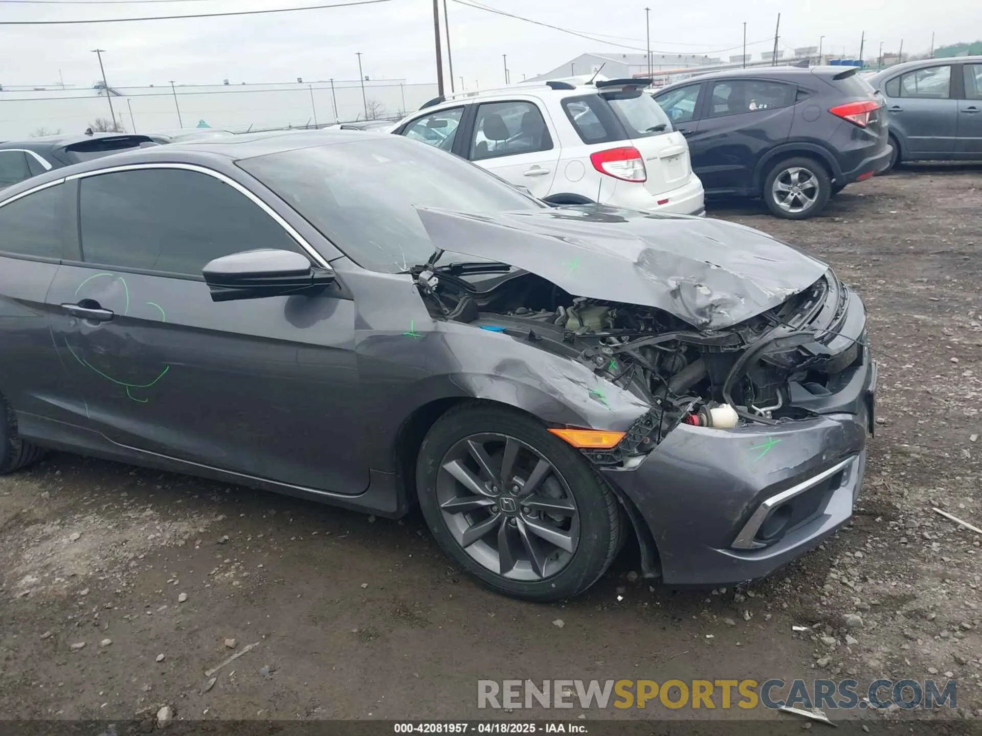 17 Photograph of a damaged car 2HGFC3B37KH355693 HONDA CIVIC 2019