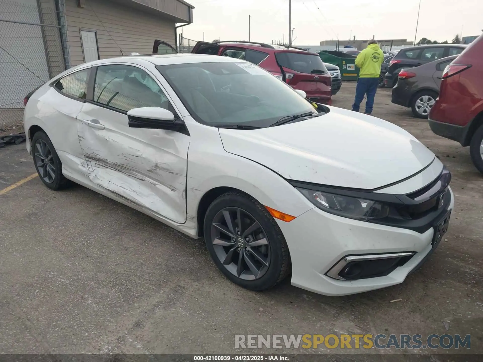 1 Photograph of a damaged car 2HGFC3B38KH350275 HONDA CIVIC 2019