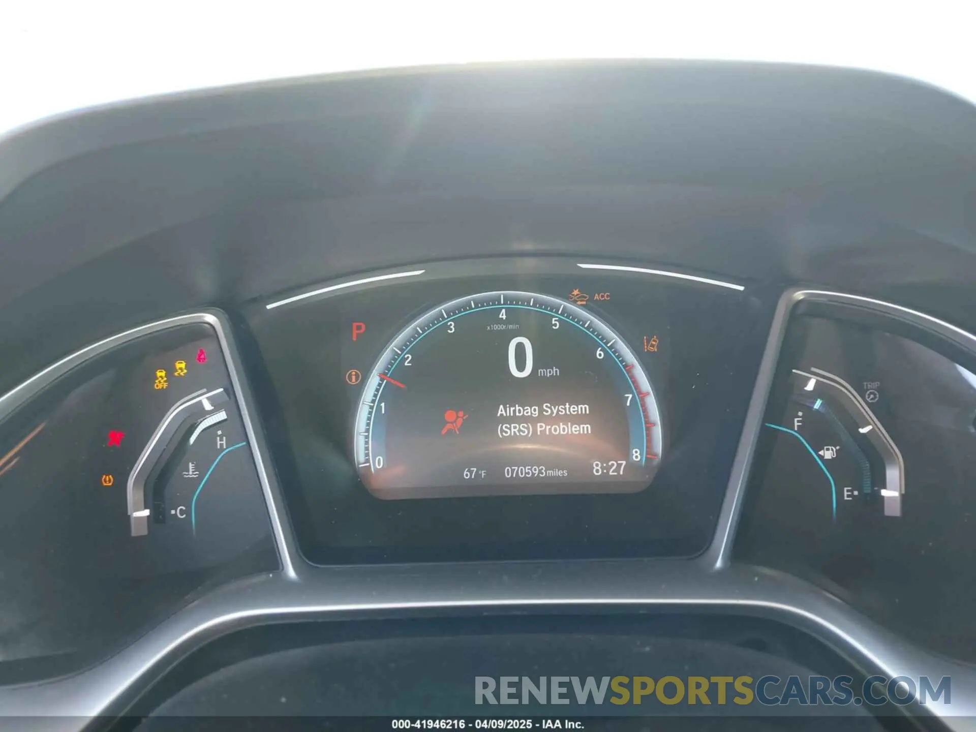 15 Photograph of a damaged car 2HGFC3B38KH357484 HONDA CIVIC 2019