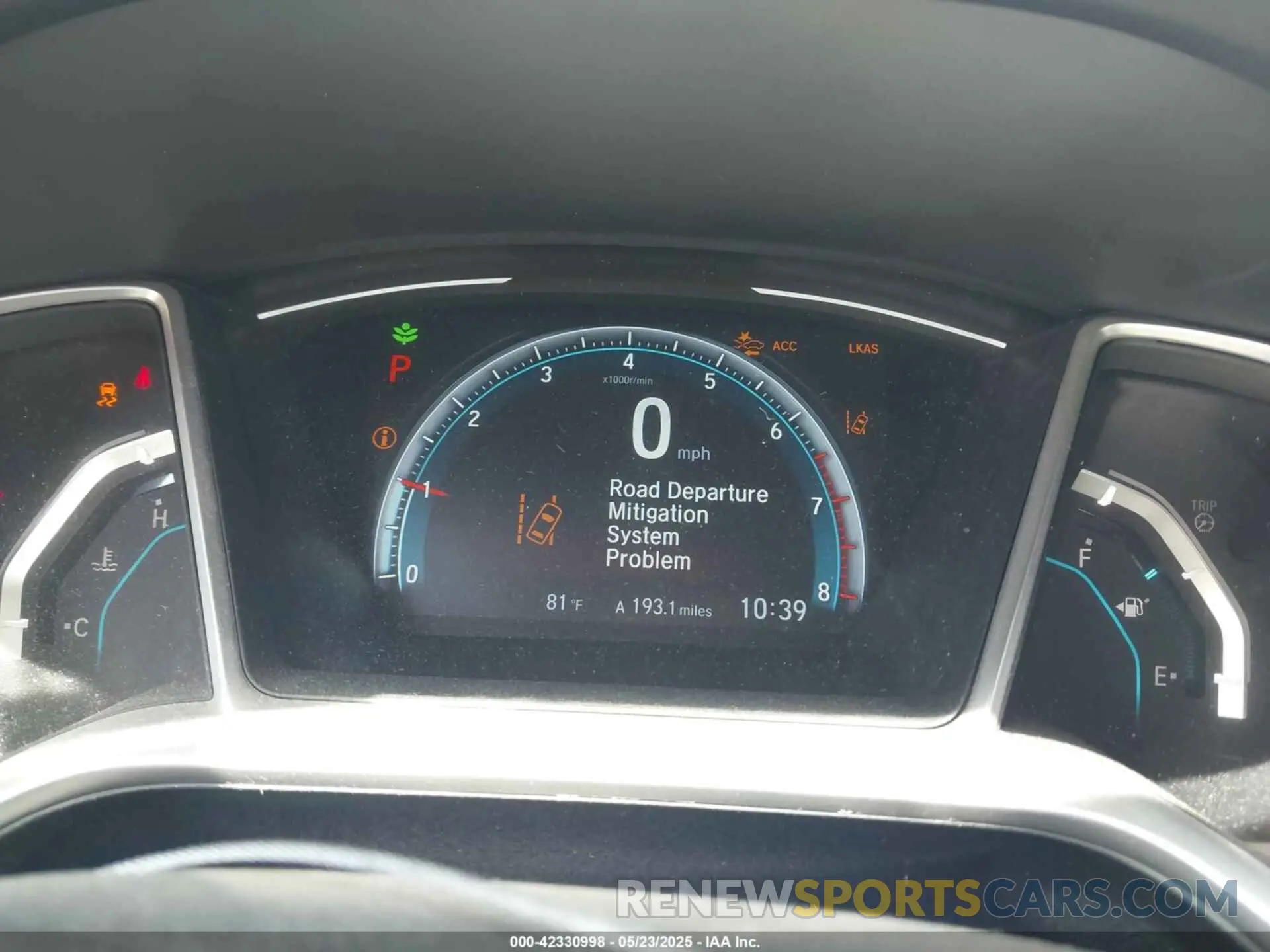 7 Photograph of a damaged car 2HGFC3B39KH357459 HONDA CIVIC 2019