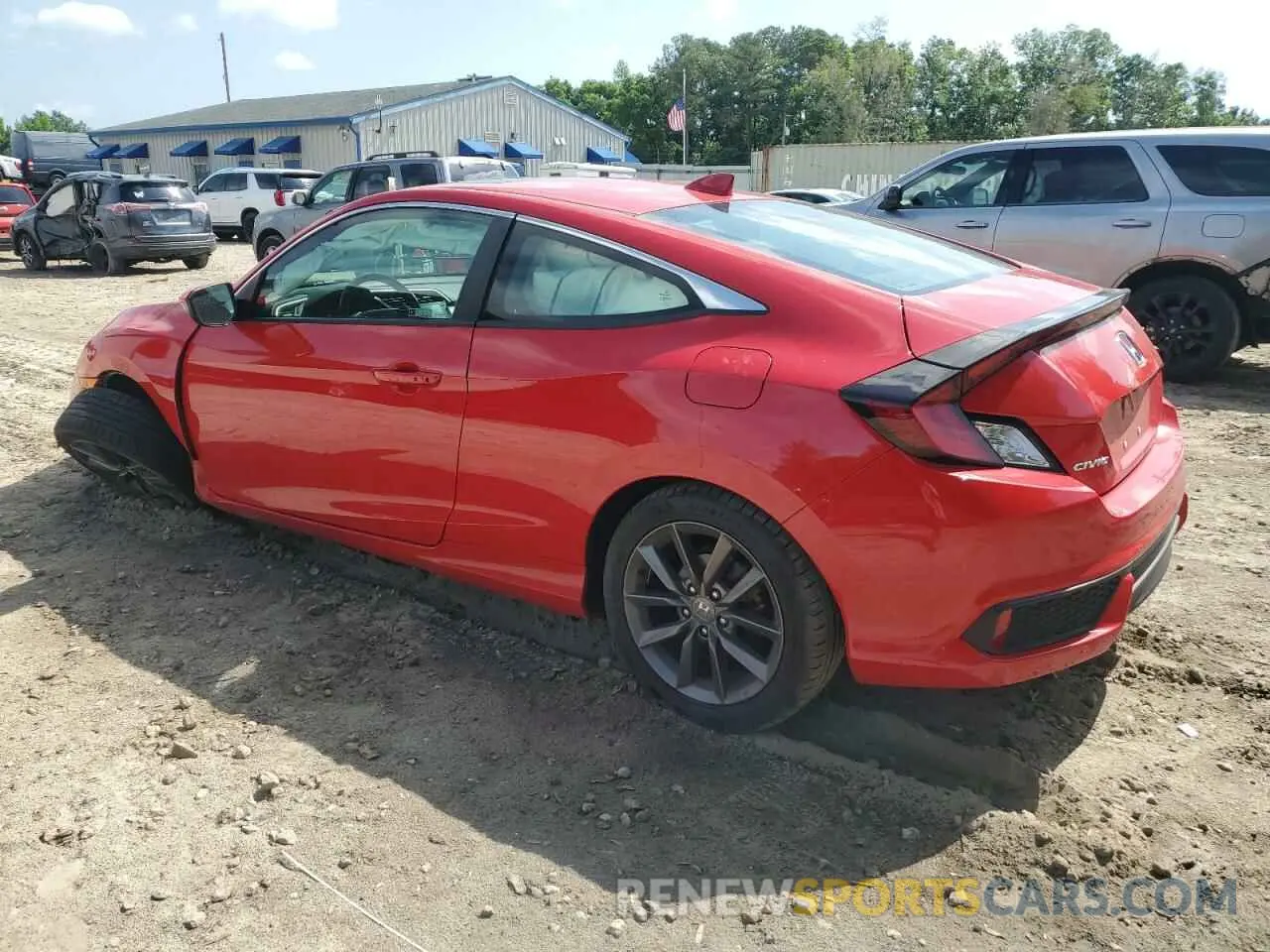 2 Photograph of a damaged car 2HGFC3B3XKH350486 HONDA CIVIC 2019