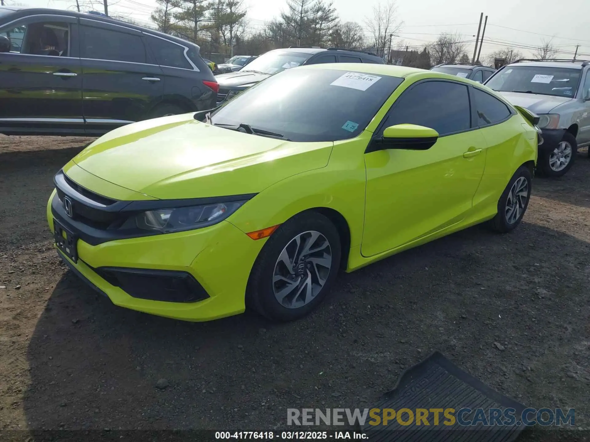 2 Photograph of a damaged car 2HGFC4B64KH308301 HONDA CIVIC 2019