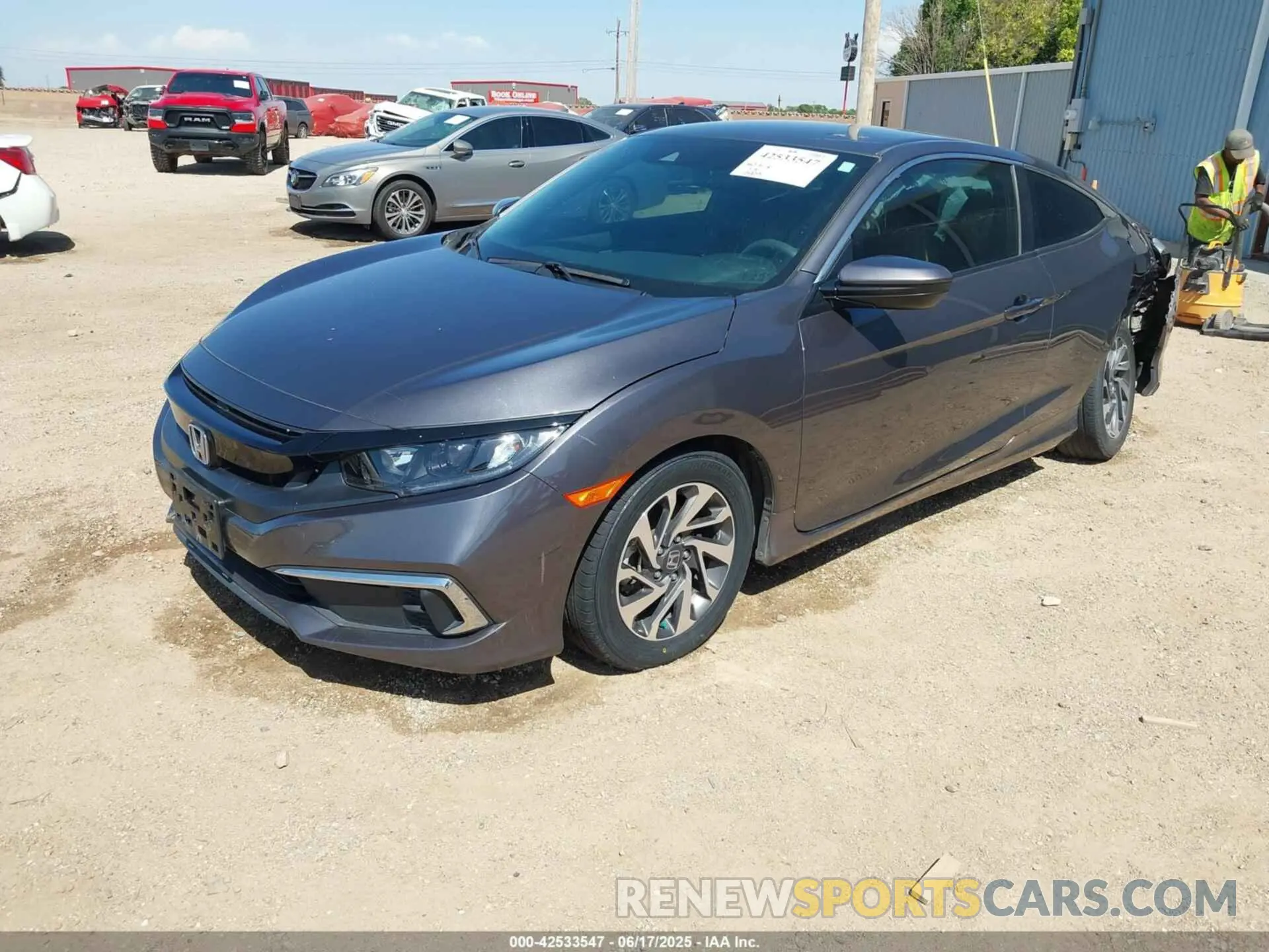 2 Photograph of a damaged car 2HGFC4B65KH304015 HONDA CIVIC 2019