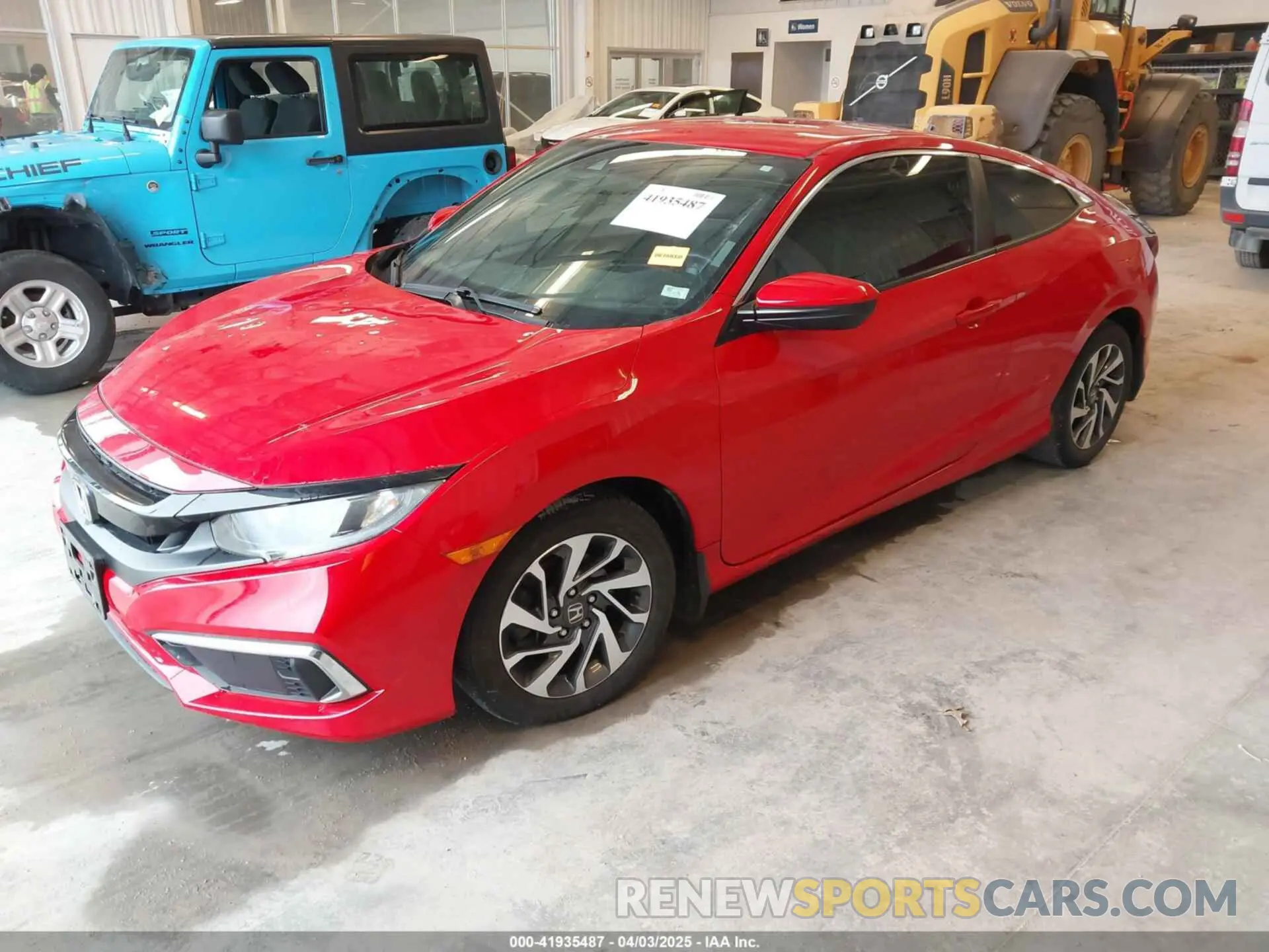 2 Photograph of a damaged car 2HGFC4B66KH305884 HONDA CIVIC 2019