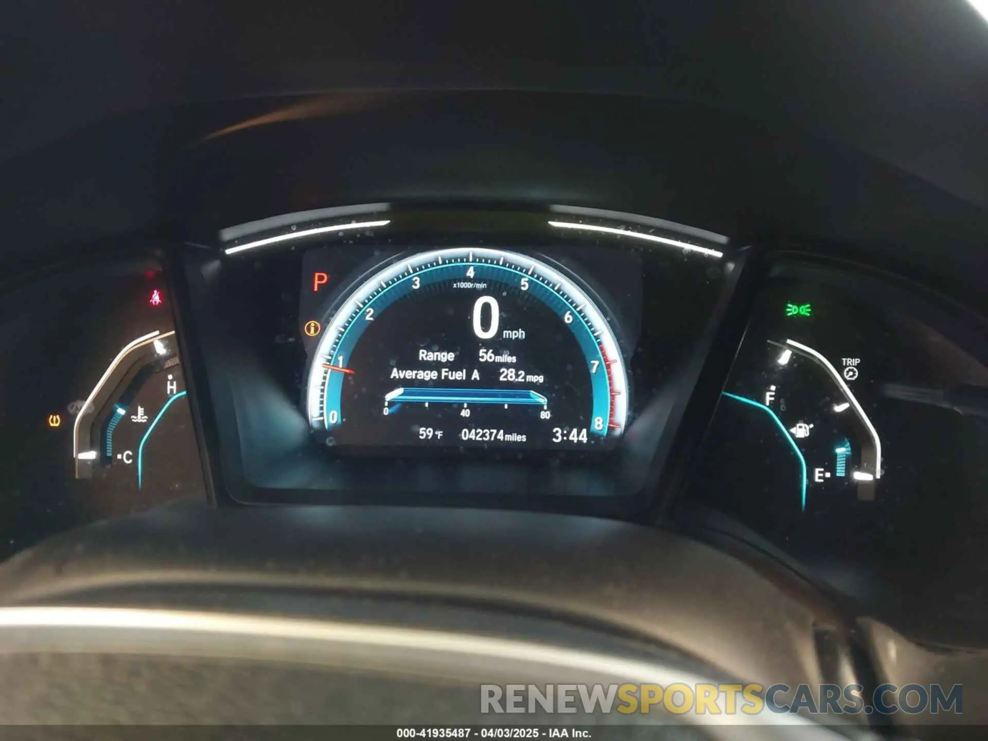 7 Photograph of a damaged car 2HGFC4B66KH305884 HONDA CIVIC 2019