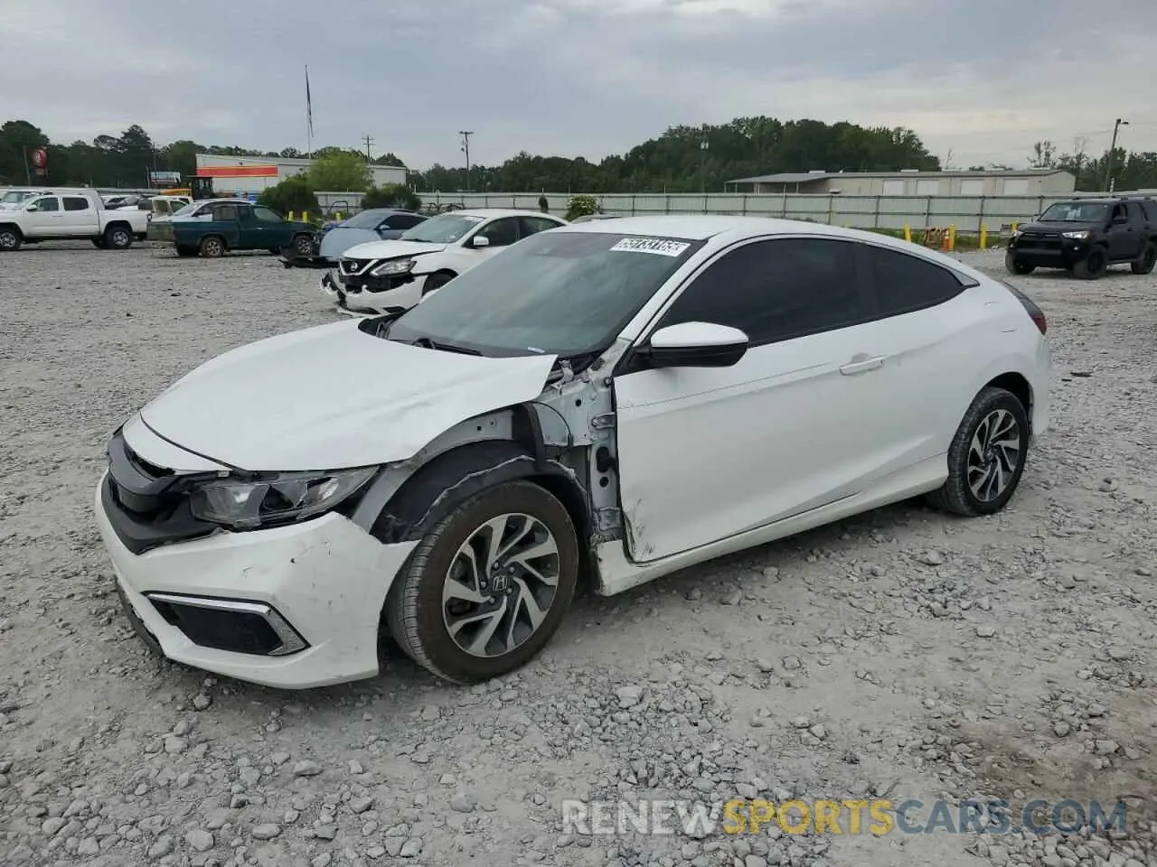 1 Photograph of a damaged car 2HGFC4B67KH304128 HONDA CIVIC 2019
