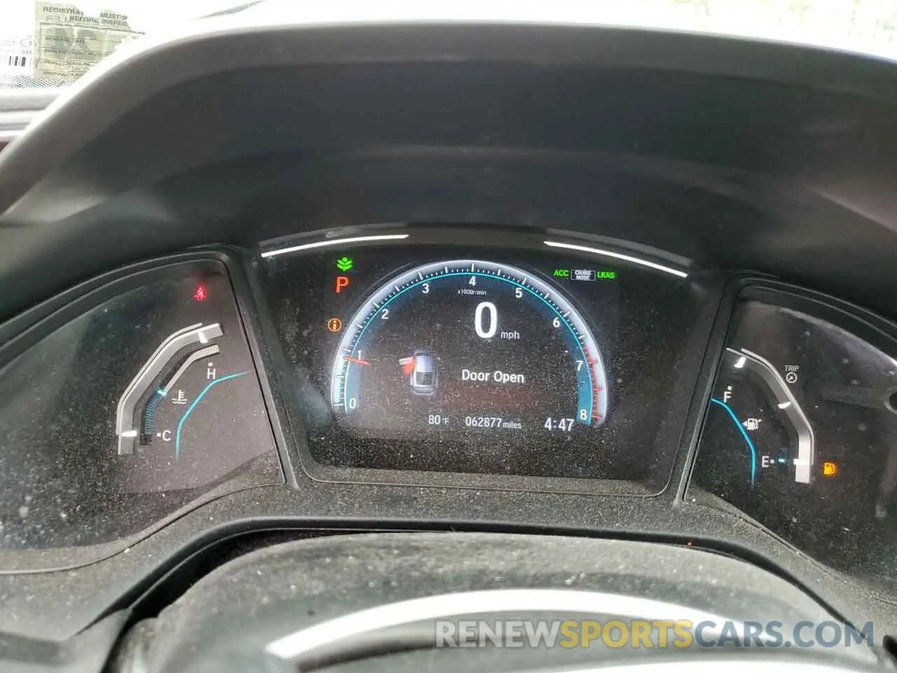 9 Photograph of a damaged car 2HGFC4B6XKH306570 HONDA CIVIC 2019