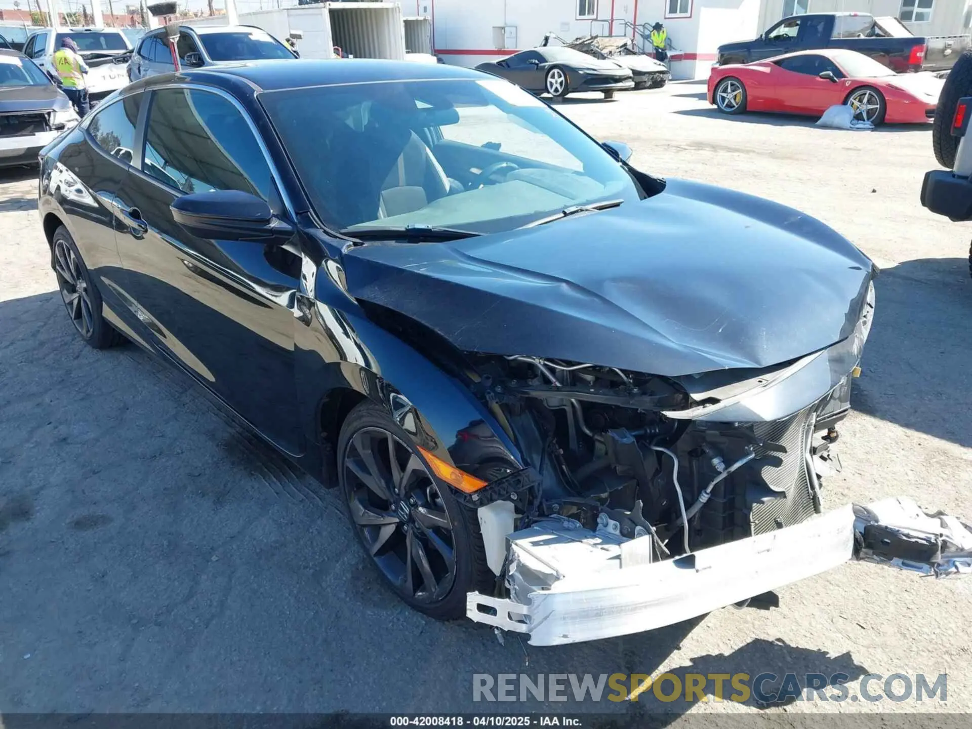 1 Photograph of a damaged car 2HGFC4B80KH306420 HONDA CIVIC 2019