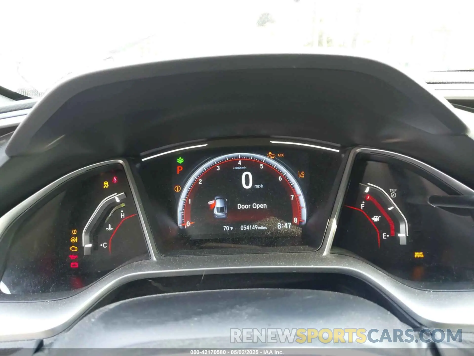 7 Photograph of a damaged car 2HGFC4B82KH307570 HONDA CIVIC 2019