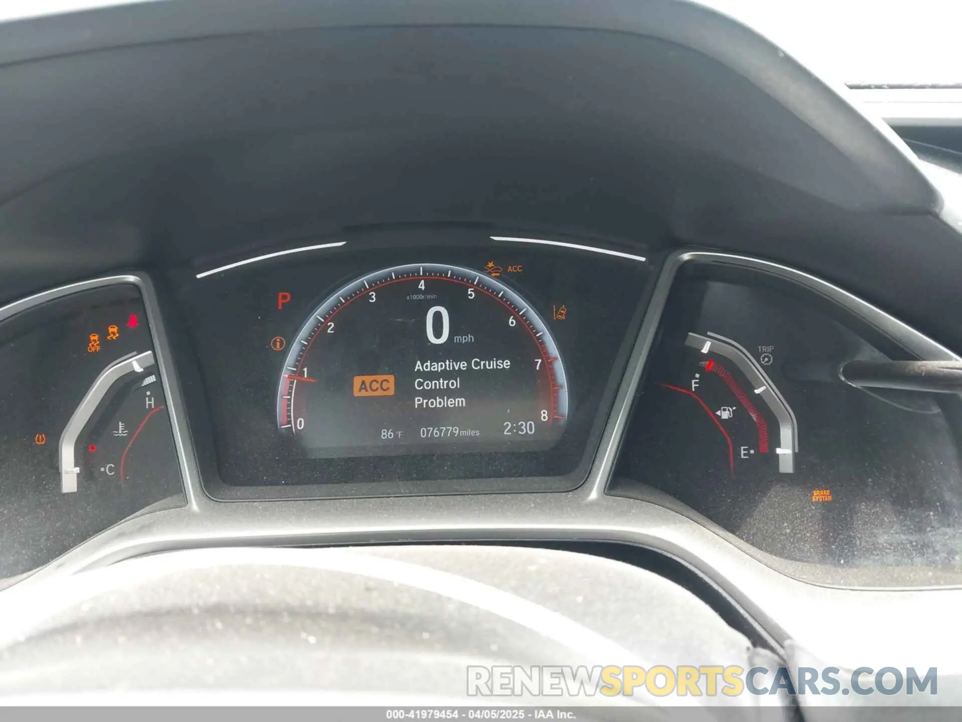 7 Photograph of a damaged car 2HGFC4B84KH302449 HONDA CIVIC 2019