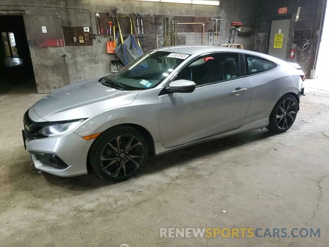 1 Photograph of a damaged car 2HGFC4B85KH301083 HONDA CIVIC 2019