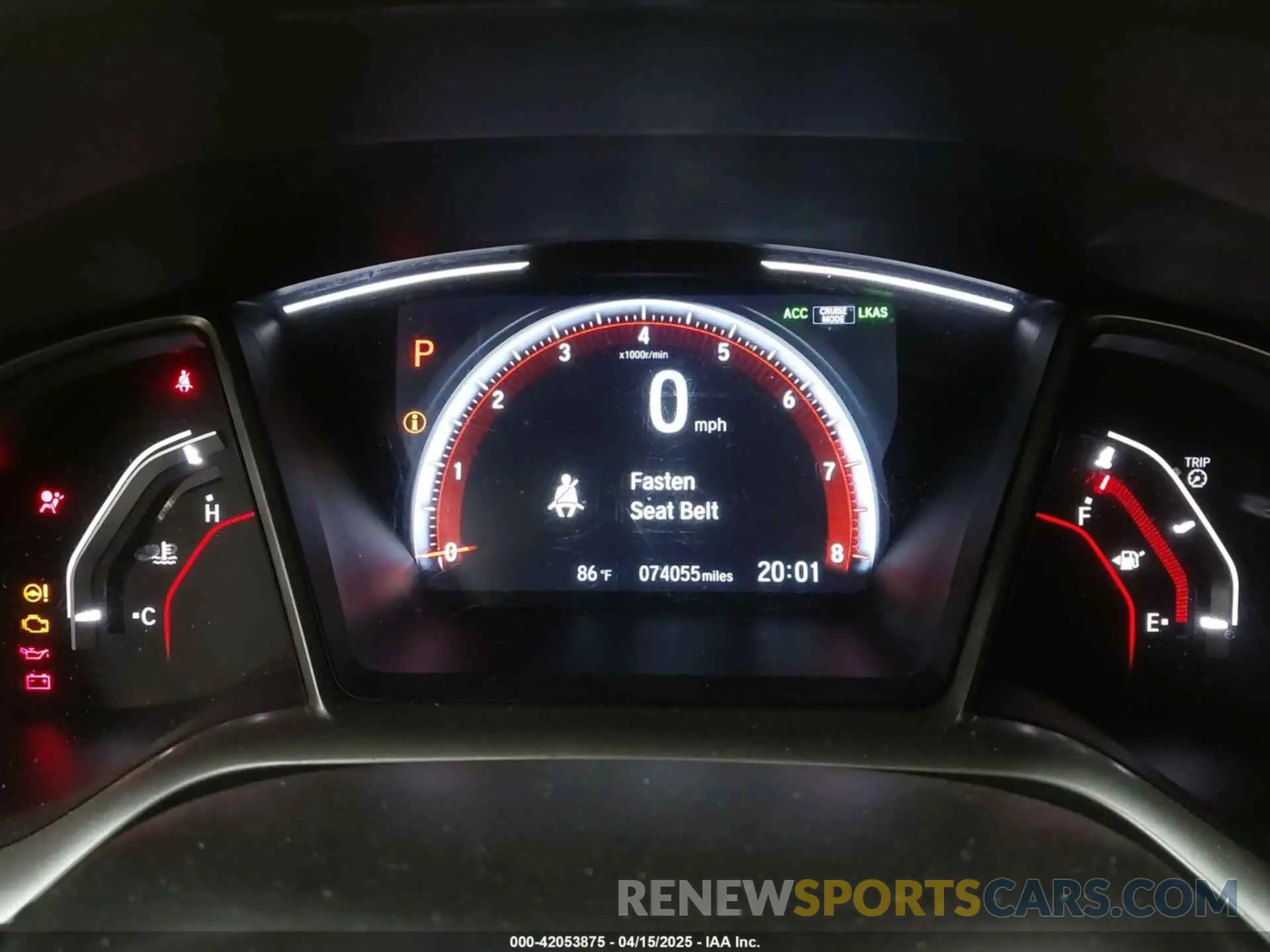 7 Photograph of a damaged car 2HGFC4B88KH305211 HONDA CIVIC 2019