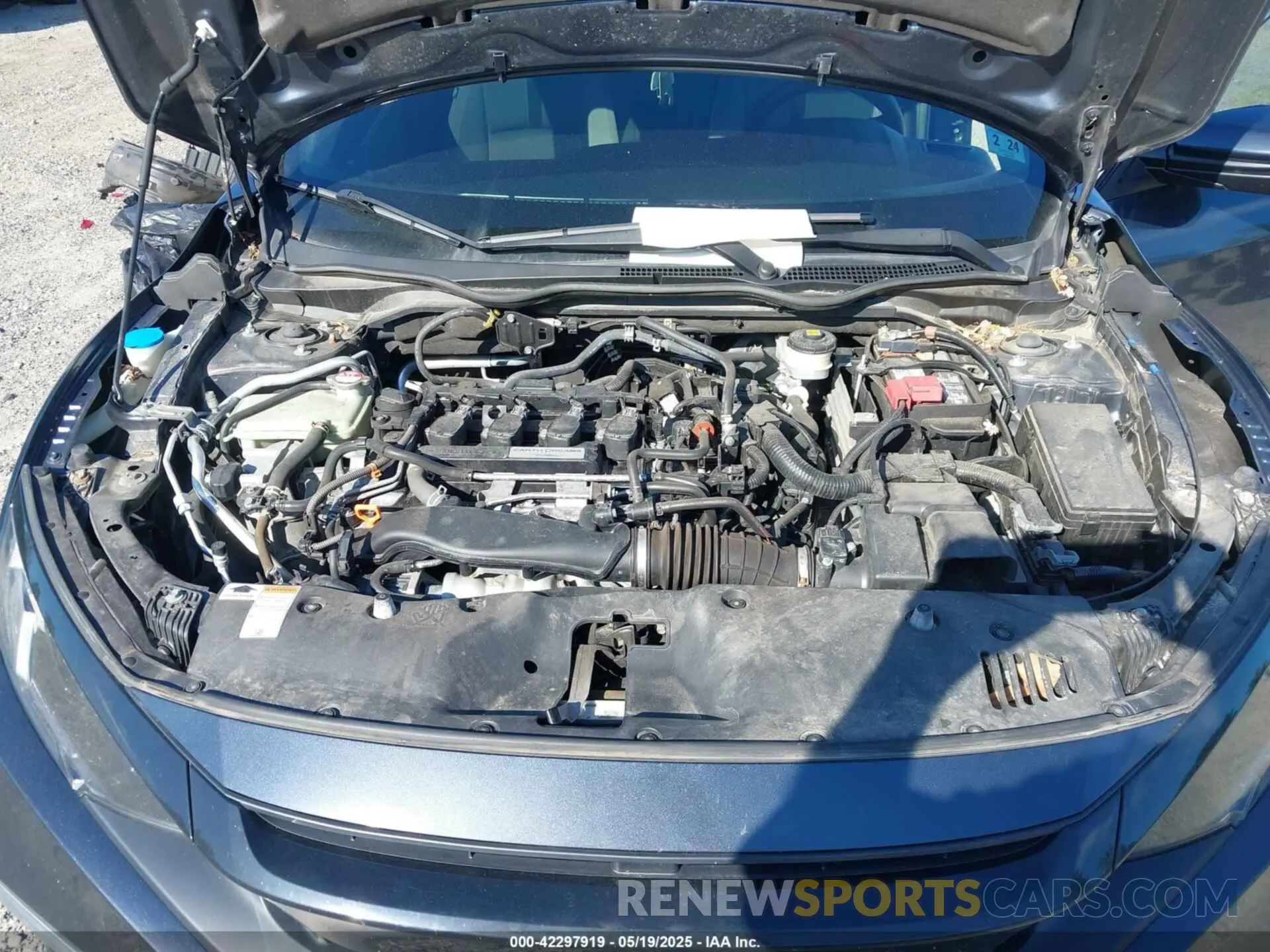 10 Photograph of a damaged car JHMFC1F30KX006740 HONDA CIVIC 2019